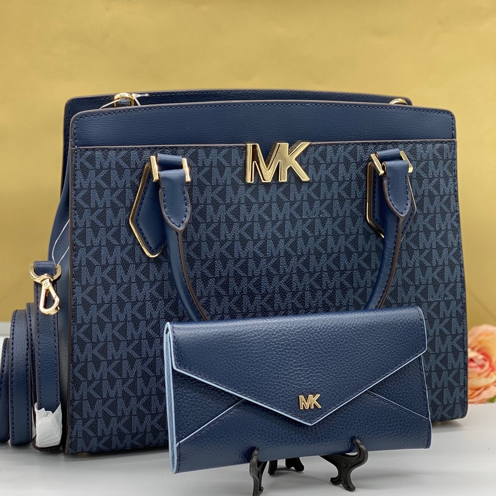 MICHAEL KORS MOTT LG SATCHEL CROSSBODY & WALLET - Picture 3 of 16